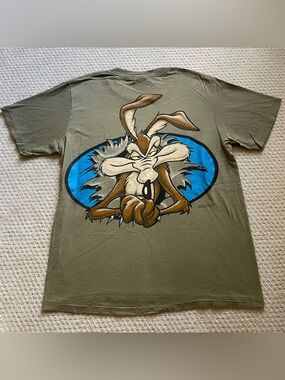 Warner Bros. Olive Green Wile E. Coyote Graphic Tee